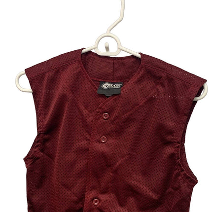 New Tag Team Youth XL Button Down Sports Mesh Jersey Uniform Tank Top