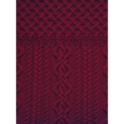 New Sue McCain Vermont Fiber Designs 130 Cable Lattice Pullover Knitting Pattern