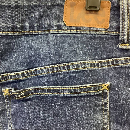 Lee 20W Regular Fit Bermuda Mid Rise Denim Blue Jean Stretch Cotton Blend Shorts
