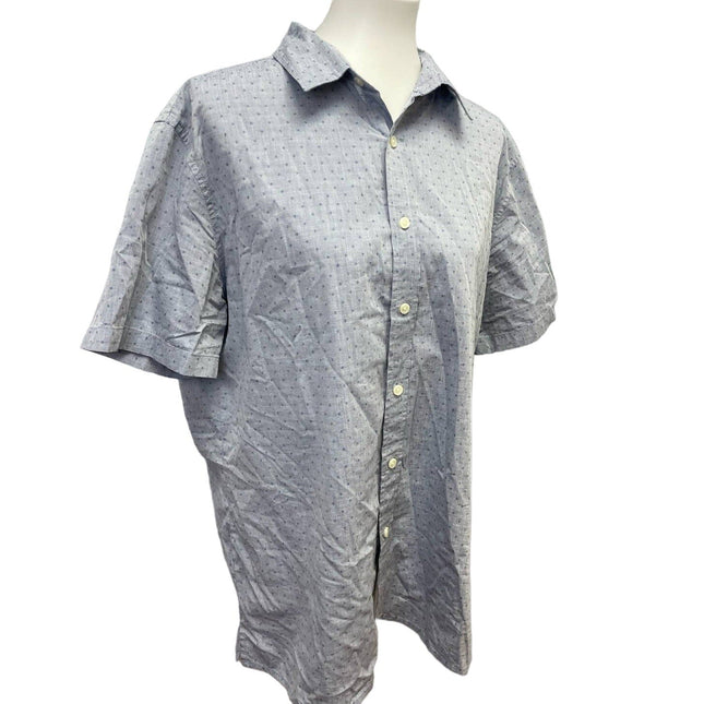 Goodfellow & Co Mens Large 100% Cotton Short Sleeve Button Down Casual Shirt