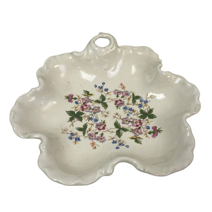 Vintage 1986 Handmade Ceramic Flower Shaped Wildflower Candy Dish Bowl For Sandy
