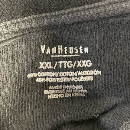 Van Heusen Mens XXL Long Sleeve 1/4 Zip Cotton Blend Pullover Sweatshirt