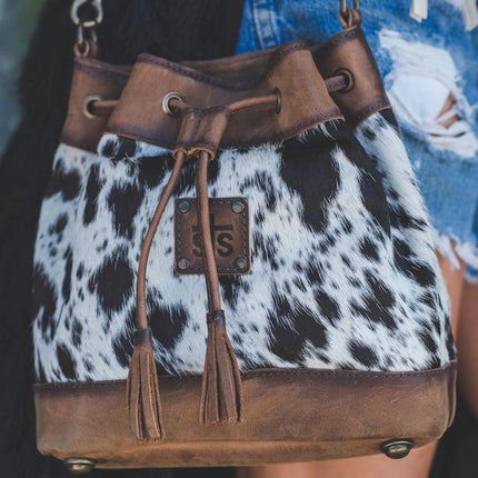 STS Cowhide Bucket Bag