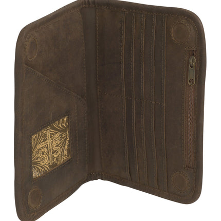 STS Crimson Sun Western Leather Magnetic Wallet
