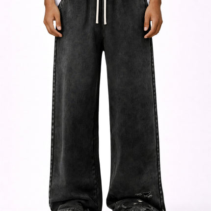 NOIR DISTRESSED SWEATPANTS
