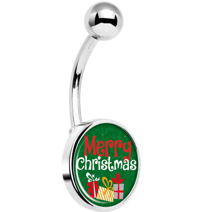 Merry Christmas Presents Belly Ring