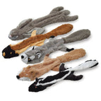 Unstuffed with Squeaker (NO Rope) / Multi-Animal (1 of Each Animal) / 5 Pack