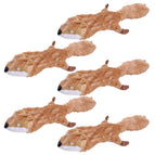Unstuffed with Rope & Squeaker / Fox / 5 Pack