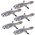 Unstuffed with Rope & Squeaker / Raccoon / 5 Pack