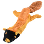 Unstuffed with Rope & Squeaker / Chipmunk / Single
