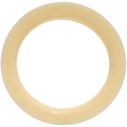 38mm Peach Flesh Tone Silicone Ultra Soft Double Flare Tunnel Plug Set