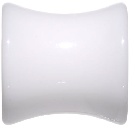 White UV Acrylic Saddle Plug Set 4mm to 25mm