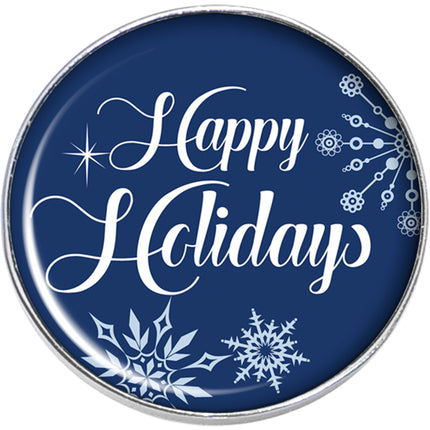 Happy Holidays Snowflake Stud Earrings