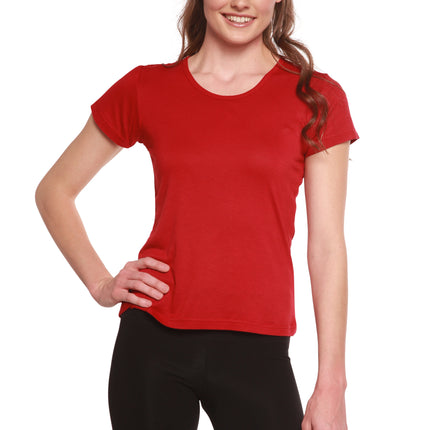 Women's 100% Bamboo Viscose Scoop Neck Short Sleeve T-Shirt