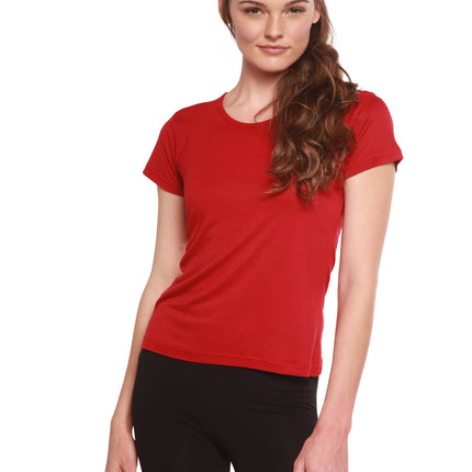 Women's 100% Bamboo Viscose Scoop Neck Short Sleeve T-Shirt