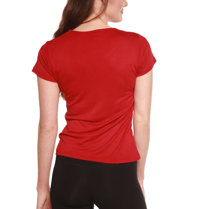 Women's 100% Bamboo Viscose Scoop Neck Short Sleeve T-Shirt