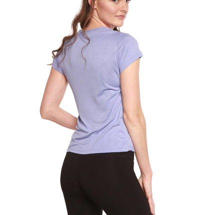 Women's 100% Bamboo Viscose Scoop Neck Short Sleeve T-Shirt
