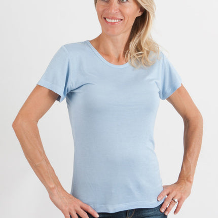 Women's 100% Bamboo Viscose Scoop Neck Short Sleeve T-Shirt