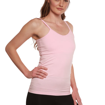 Clearance Women's Bamboo/Cotton Camisole with Shelf Bra