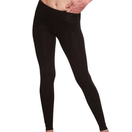 Clearance Women's Bamboo/Cotton Full Length Legging in Black