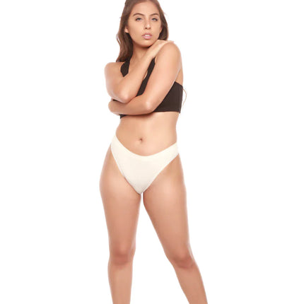 Women's Bamboo/Cotton Thong Style Underwear Natural Color - 3-pack
