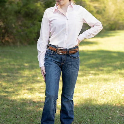 Women's VentTek Stretch Shirt, Strawberry Stripe