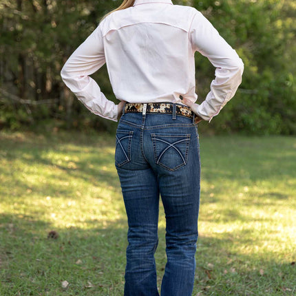 Women's VentTek Stretch Shirt, Strawberry Stripe